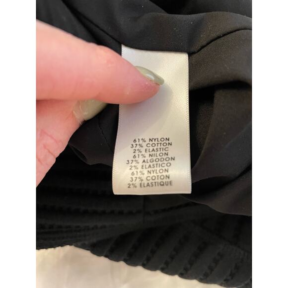 Worth Black Ribbed Snap Front Jacket 6 - Picture 7 of 8